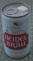 Vintage Heidel Brau Pilsner Beer, Tin Pull Tab Beer Can, VG COND - COLLE... - $5.93
