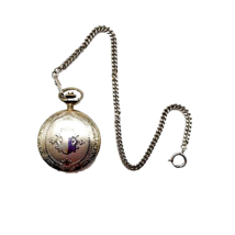 Colibri Men&#39;s Silver Quartz Pocket Watch Japan - £23.64 GBP