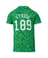Studio 189 Men&#39;s Hand Batik All Cotton Bubble Dots Tee Shirt in Green-Me... - $557.42 MXN