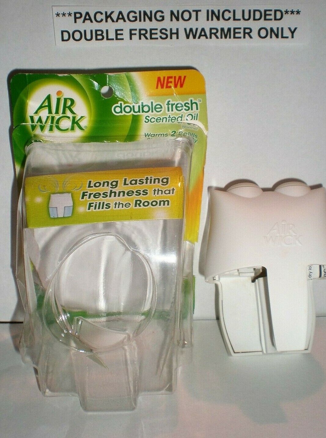 1 AirWick Scented Oil Plugins Warmer DOUBLE FRESH Very Rare No Refill NEW NO BOX - $15.64