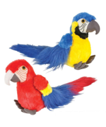 NEW MACAW PARROT BIRD 8 INCH STUFFED ANIMAL DEN PLUSH TOY - $223.25 MXN