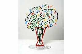 Pop art Metal &quot; White bouquet &quot; sculpture hand painted by DAVID GERSTEIN - £93.41 GBP