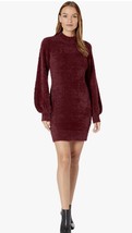 NWT Bardot Womens Knitted Bell Sleeve Dress Maroon Size L - £25.90 GBP