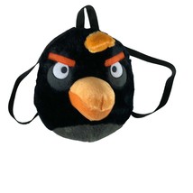 Angry Birds Black Backpack Back Pack Plush 13.5 x 13 Zips - £13.92 GBP