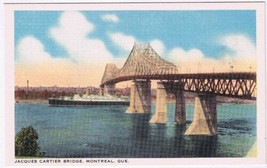 Postcard The Jacques Cartier Or Harbour Bridge Montreal Quebec CLC - £2.26 GBP