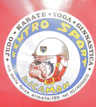 Vintage DICAMON SPORTS CENTER Milan judo karate yoga gymnastics sticker stick... - £23.27 GBP