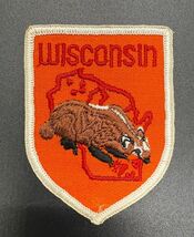 Vintage Wisconsin Souvenir Patch – Badger State Embroidered Travel Badge - $12.56