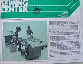 Vintage 1960s Sewing Center Plans Young American Design American Plywood... - $19.99
