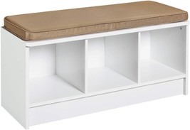 Closetmaid 1569 Cubeicals 3-Cube Storage Bench, White - $83.99