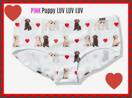 Small  Puppy Love NO SHOW Seamless PINK Victorias Secret Low Hipster Pantie RARE - £8.75 GBP