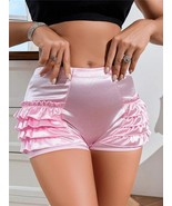 SHEIN Layered Frill Hem Ladies&#39; Safety Shorts - $400.73 MXN