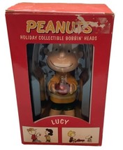 Peanuts Lucy Christmas Bobblehead Target Exclusive Collectible Bobbin&#39; H... - $23.35