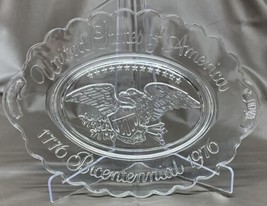 Vintage Avon United States Of America Bicentennial Glass Platter 7” X 9” - $14.01
