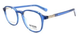 GUESS GU8251 090 Eyeglasses Frames 48-19-145 Shiny Blue - $46.43