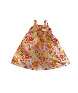 Wonder Kids Girls Size 4T Summer Sleeveless Dress floral Bow  Pink Orange - £7.82 GBP