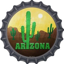 Arizona with Saguaro Novelty Metal Bottle Cap BC-1005 - $21.95