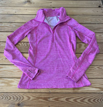 Under Armour Women’s 1/4 Zip Pullover jacket size M Pink Sf4 - £11.65 GBP