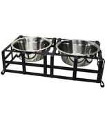 1-Quart Thick Black Metal Double Feeder - £85.04 GBP