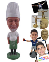 Personalized Bobblehead Male Chef In His Cooking Outfit And Boots - Careers &amp; Pr - £72.76 GBP