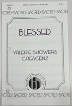 Blessed - Valerie Showers Crescenz SATB Piano Chorus Hinshaw Sheet Music Choral - $3.79