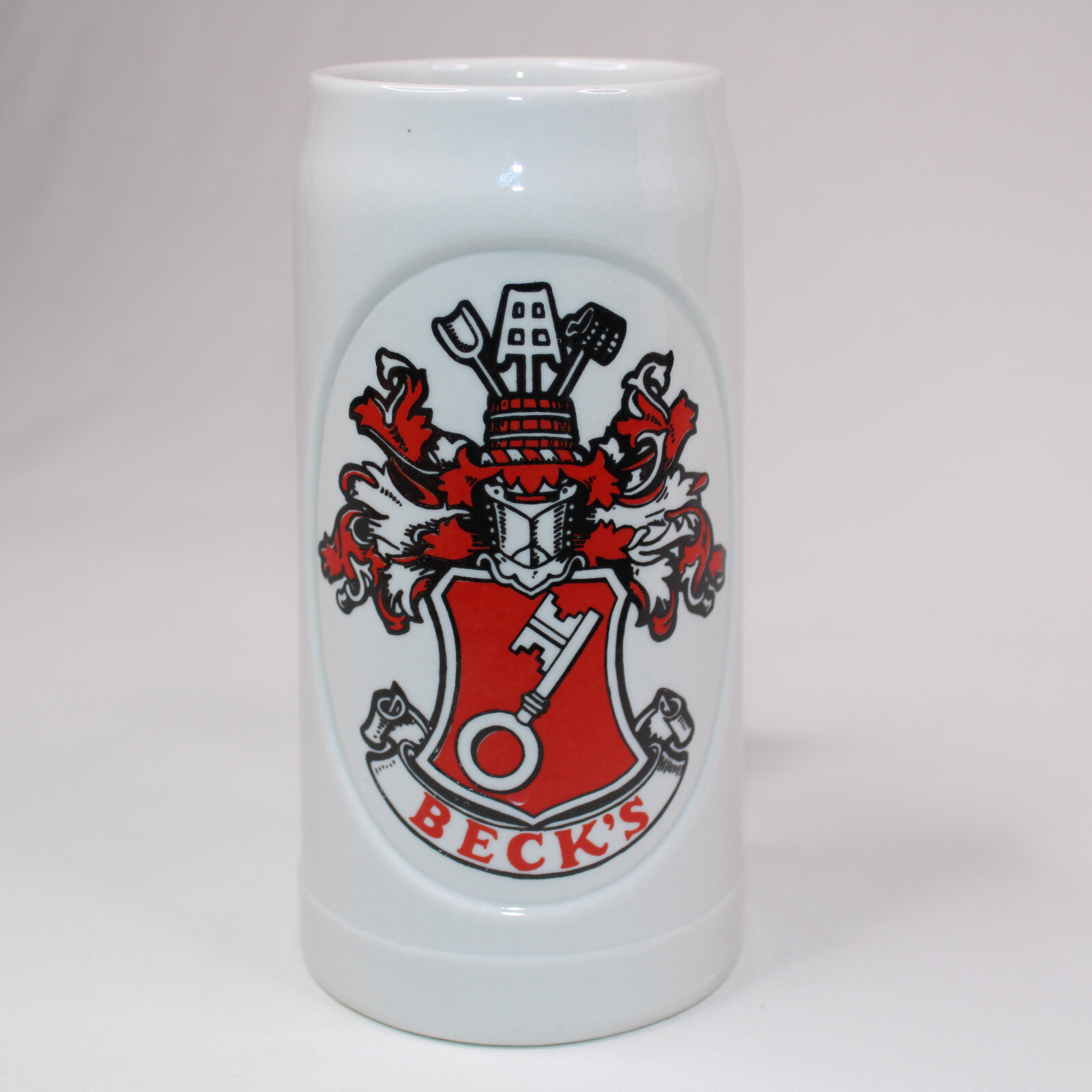 Beck&#39;s Beer Ceramic Stoneware Stein Ceramarte Brazil Mug Brewery Heavy S... - $9.74