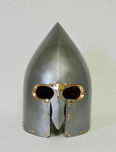 Medieval Warrior Viking Helmet Larp Reenactment Fantasy Helmet Replica Halloween - £151.07 GBP