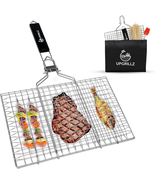 Fish Grill Baskets for Outdoor Grill Vegetables, Fish Grilling Rack for ... - $34.29 CAD