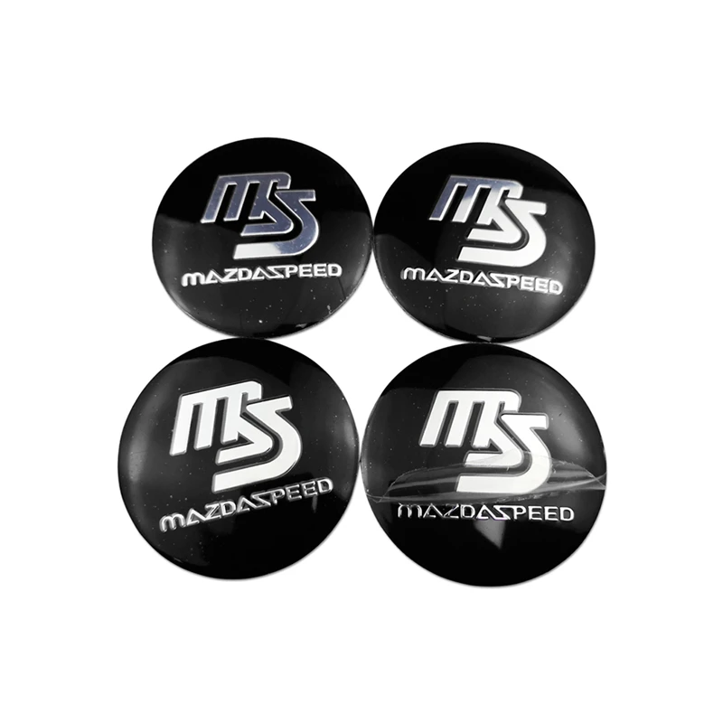 4Pcs Car Wheel Center Caps Stickers Logo for 2 3 5 6 Protege CX3 CX5 CX-7 MX-5 C - £60.23 GBP