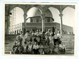 Tour Group Photo Dome of the Rock Jerusalem 1970&#39;s Israel - £9.34 GBP