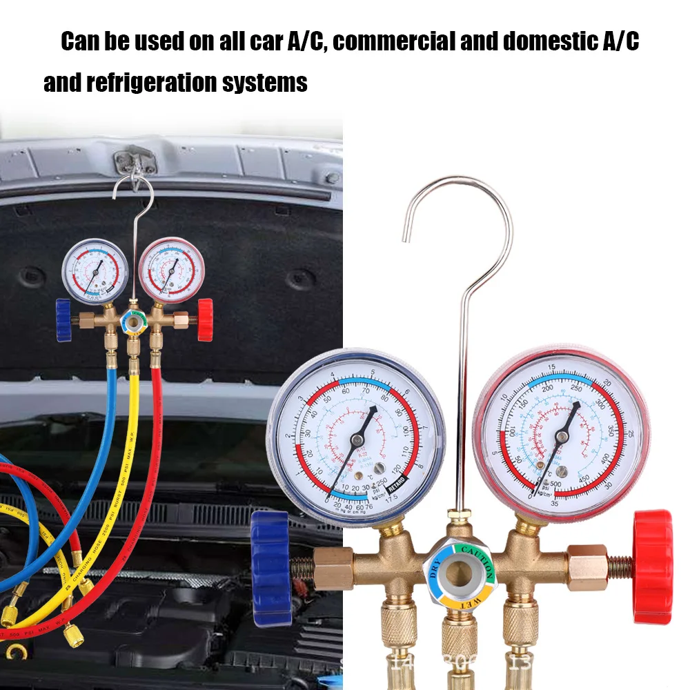 Refrigerant Manifold Gauge Set Air Conditioning Tool for R12 R22 R-404A ... - $569.28