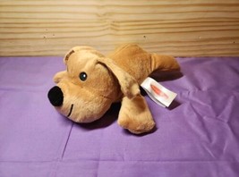 Melissa And Doug Plush Dog Sewn Eyes Laying Down Stuffed Animal Puppy Lovey 10” - £4.84 GBP