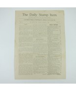 The Daily Stamp Item Collectors Newspaper Magazine Philatelic Antique 18... - £23.97 GBP