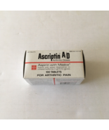 Vintage Ascriptin A/D box and empty brown bottle movie photo prop - $26.99 CAD