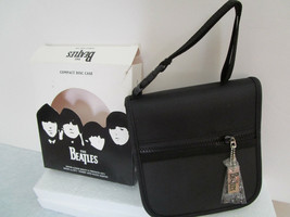 Beatles Cd Dvd Storage Case New Retro Stock Dated 2002 &amp; Beatles Silver Key Fob - £14.18 GBP