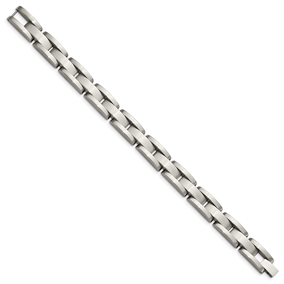Chisel Stainless Steel Brushed 8 inch Link Bracelet SRB118 Item image 3