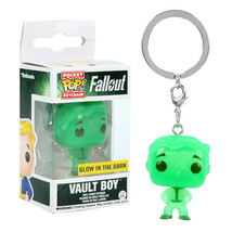 Fallout Vault Boy Green Glow in Dark US Pocket Pop Keychain - £16.08 GBP