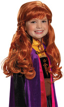 Disguise Disney Anna Frozen 2 Girls&#39; Wig - £71.29 GBP