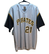 Roberto Clemente #21 Pittsburgh Pirates MLB Promotional Gray Pullover Jersey XL - £11.50 GBP