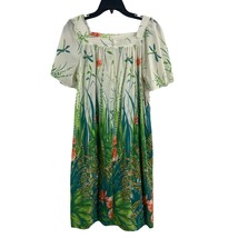 Vintage House Dress Zip Front Floral Sears Take Along Lounge Medium New - £29.60 GBP