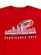 Carolina Hurricanes Names on the Raleigh Skyline Red LARGE TShirt - £14.23 GBP