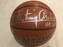 Nate Tiny Archibald Signed auto Spalding NBA Basketball HOF 91 Photo Pro... - £119.70 GBP