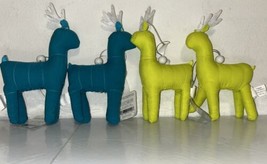 2024 Target Wondershop Plush Deer Ornaments Lot Of 4 NEW - £17.91 GBP