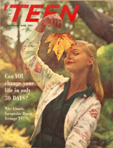 &#39;teen Magazine - October 1958 - Carol Lynley, Cool Ghoul Roland, Connie Francis - £54.97 GBP