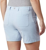Womens 8 New NWT Columbia PFG Reel Relaxed Shorts Pockets Silver Blue Gray UPF - £76.62 GBP
