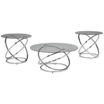 Signature Design by Ashley Hollynyx Contemporary Round 3-Piece Occasional Table  - £317.12 GBP