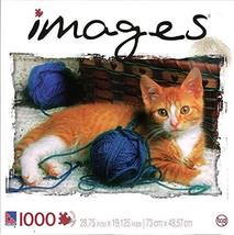 Images - Tabby Cat with Yarn - 1000 Piece Jigsaw Puzzle - $20.26