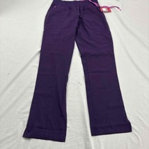 Med Couture Womens 8744 Pants Purple Solid Color Extra Small NWT New Scrubs  - £15.51 GBP