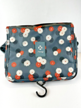 Narwey Toiletry Make-up Bag Hanging Organizer Zippered Compartments Flowers - £5.85 GBP