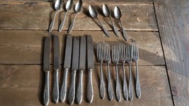 Antique 1917 Community Plate ADAM Forks Knives Spoons 18 Pieces - £45.52 GBP