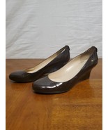 Lauren Ralph Lauren Women&#39;s Black Patent Leather Wedge Heels Shoes Sz US 7 - €26,85 EUR